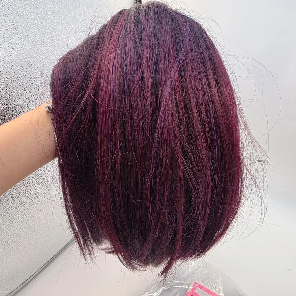 Mayde Beauty Norah Invisible Lace Part Wig AB530 Burgundy Plum Synthetic Bob